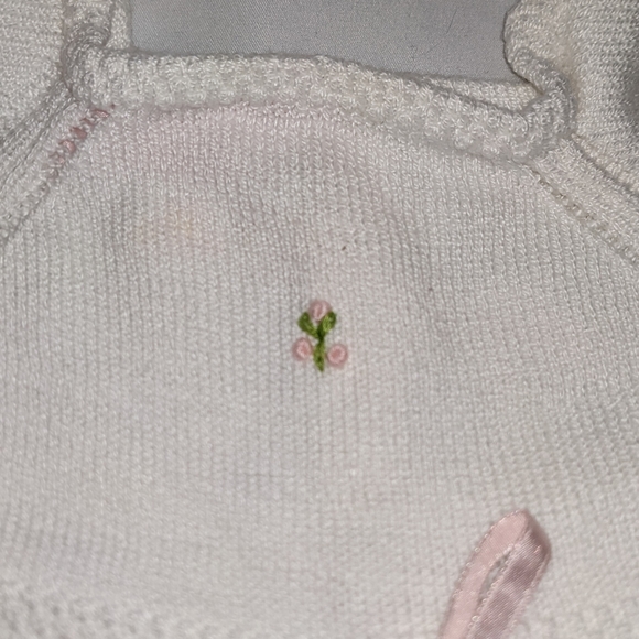 Vintage 90s Sophie Dess Knit Baby Dress, Sz 24 Months - Picture 3 of 7